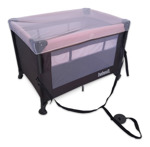 PRACTICUNA COLECHO CON MOSQUITERO ROSA/GRIS BEBESIT 2021-B