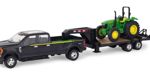 PICKUP TRUCK WITH TRAILER AND 5075 TRACTOR JOHN DEERE