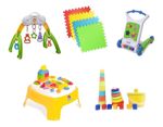 Plaza Blanda Bebe Caminador Mesa Didactica Gimnasio Cubos