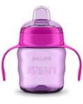 Vaso Avent Easy Sip Con Tetina Blanda Y Asas 6+ Meses 200ml