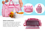 Set Bolso Maternal Gadnic MCH223 Cambiador Impermeable Rosa