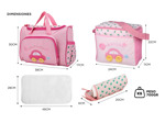 Set Bolso Maternal Gadnic MCH223 Cambiador Impermeable Rosa