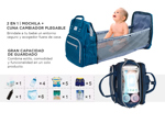 Mochila Maternal Gadnic Con Cuna Cambiador Plegable