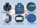 Mochila Maternal Gadnic Con Cuna Cambiador Plegable