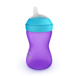 Vaso con sorbete My Grippy 300ml Violeta 9m+