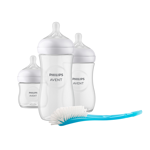 Set Mamaderas Natural Philips Avent SCD837/12 (125, 260 y 330ml + Cepillo)