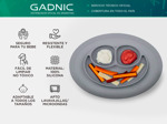 Set de Plato y Cubiertos para Bebes Gadnic Silicona Segura