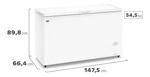 Freezer Horizontal Gafa Inverter Fghi400b-xl 402lts Blanco