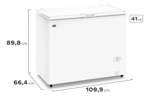 Freezer Horizontal Gafa  Fghi300b-l 280lts Inverter Blanco