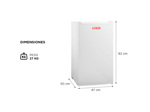Freezer Vertical Moretti Nordic-80 Blanco