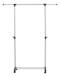 Perchero movil ropa acero inoxidable 1 barra Tgw TEND03