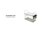 Secador de Platos Gadnic SEC08 Acero Inoxidable Moderno