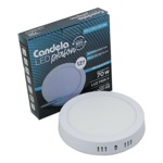 Plafón Redondo Led Con Base 170mm 12w Luz Fria Candela