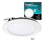 Plafón Led Redondo Embutir 24w (140w) Luz Fría Candela 7262