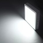 Plafon Led Superficial Cuadrado 18w Luz Fria Candela 6839