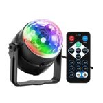 Bola Boliche Luz Led Giratorio 3w Rgb Control Tbcin