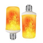 Lampara Foco Led Fire Efecto Fuego A60 4w Luz Calida X2 Unid