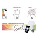 Lamparas Led Rgb Smart 5w Bluetooth Luces De Colores