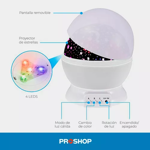 VELADOR ESTRELLAS ROSADO SMART TECH