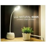 Lampara De Escritorio Led Inalambrica Flexible Dimmer Tactil