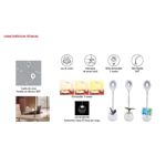 Lampara De Escritorio Led Inalambrica Flexible Dimmer Tactil