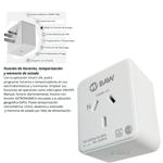 Tomacorriente inteligente WIFI. C/registro de energía kWh