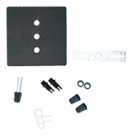 Regleta Riel Metalica Ferrolux 3 Luces Colgante Negro 75cm