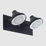 Apliques Pared Interior P/2 Ar111 Ferrolux Oslo S-216 Negro