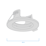Spot Embutir Dicroica Led Fijo Blanco Circular Macroled