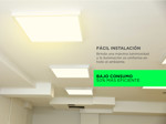 Kit x2 Plafon Lampara techo Led Gadnic PNL18 Cuadrado Frio 6000K Cuadrado 18W