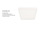 Kit x2 Plafon Lampara techo Led Gadnic PNL18 Cuadrado Frio 6000K Cuadrado 18W