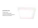 Plafon Lampara techo Led Gadnic PNL24 Cuadrado Calido 3000K/6000K Cuadrado 24W