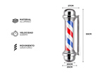 Farol Barbería Gadnic Poste Barber Cilindro Giratorio Con Luz