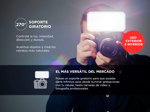 Luz LED RGB Gadnic F44PH con Soporte Profesional 3000 mAH