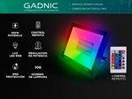 Reflector Led RGB Gadnic Para Exterior Alta Potencia 90w