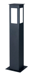 Farol De Piso Ferrolux Exterior Cuadrado 60cm Apto Led E27