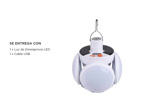 Luz de Emergencia Solar Gadnic LUZ35 Impermeable Portátil