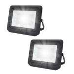 Kit x2 Reflector Led Blanco 100W Exteriores Alta Potencia