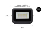 Kit x6 Reflectores Led Blanco 50W Exteriores y Interiores