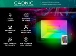 Reflector LED 50W RGB Gadnic Exterior Con Control Remoto