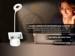 Lámpara Velador de Escritorio Gadnic Lyt2 con Soporte para Celular y Lapicera