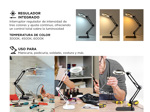 Lámpara Led De Escritorio Gadnic Con Lupa 3 Luz Ajustable