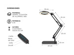 Lámpara Led De Escritorio Gadnic Con Lupa 3 Luz Ajustable