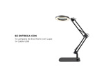 Lámpara Led De Escritorio Gadnic Con Lupa 3 Luz Ajustable