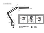 Lámpara Led De Escritorio Gadnic LedMax Con Brazo 360°