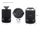 Lámpara Led Gadnic MT2022 Mata Mosquitos Moscas Insectos Silencioso Usb