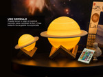 Lámpara de Saturno Gadnic Luz nocturna LED con control remoto