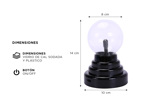 Lámpara de Plasma Eléctrica Gadnic Bola de Luz con Rayos