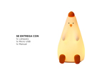 Lámpara Infantil de Pollito Gadnic Heihei Luz de Colores