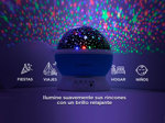 Velador Gadnic Star3 Proyector de Estrellas Led Giratorio 3 RGB  Luz Cálida 8 Modos
